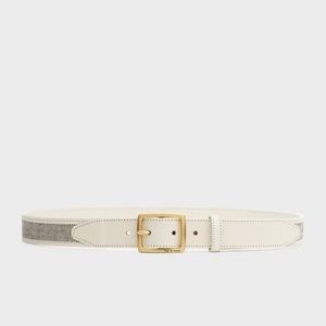 Rag & Bone Antique White Boyfriend Belt